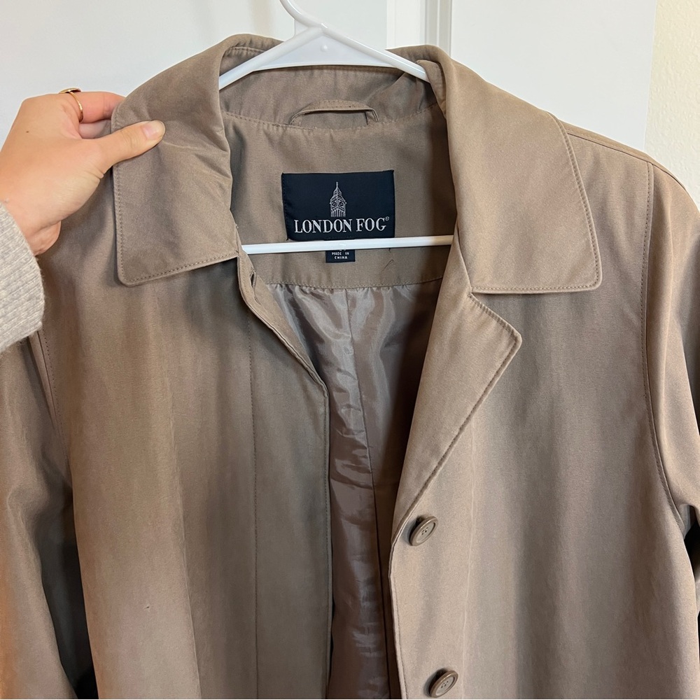 London Fog Trench Coat Size Small